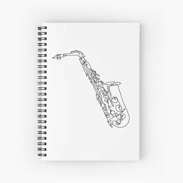 Saxophone  Spiral Notebook