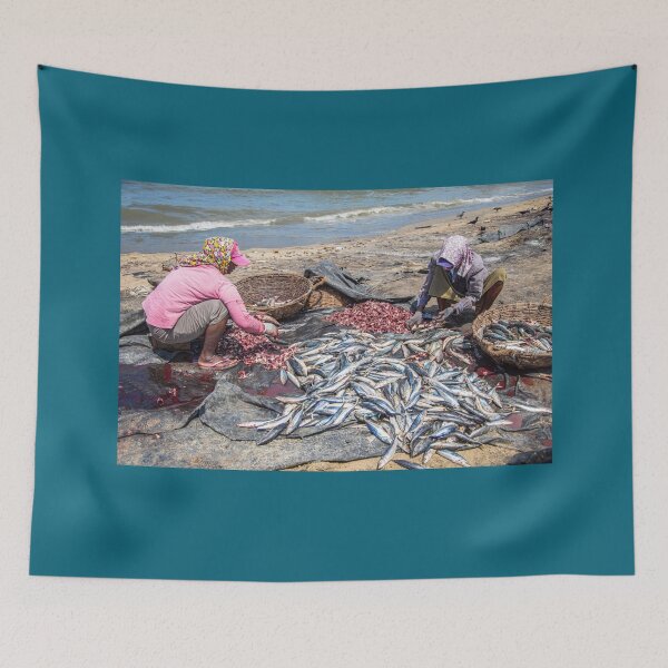 Item preview, Sri Lanka. Negombo. Fish Market. Cleaning the Fish. designed and sold by vadim19.