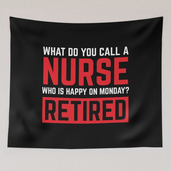 Item preview, Retired Nurse Happy On Monday Retirement Gift Idea designed and sold by haselshirt.