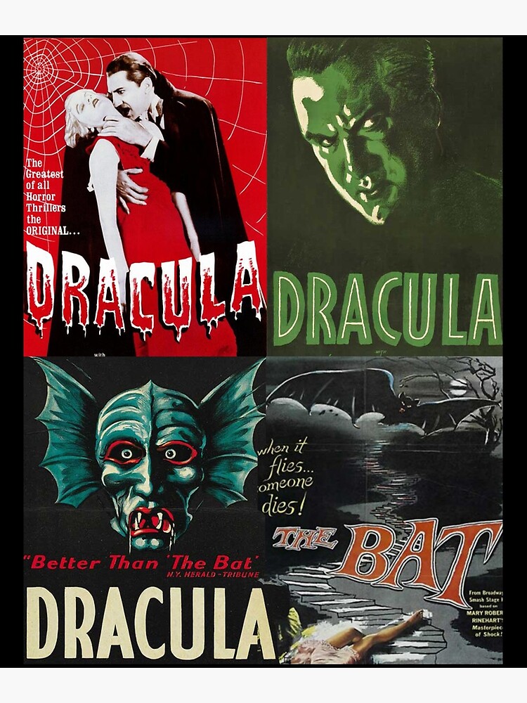 24x36 Vintage Horror Movie Horror of Dracula Poster 