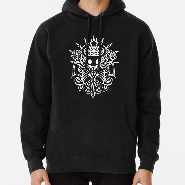 Hollow Knight Tribal White Pullover Hoodie