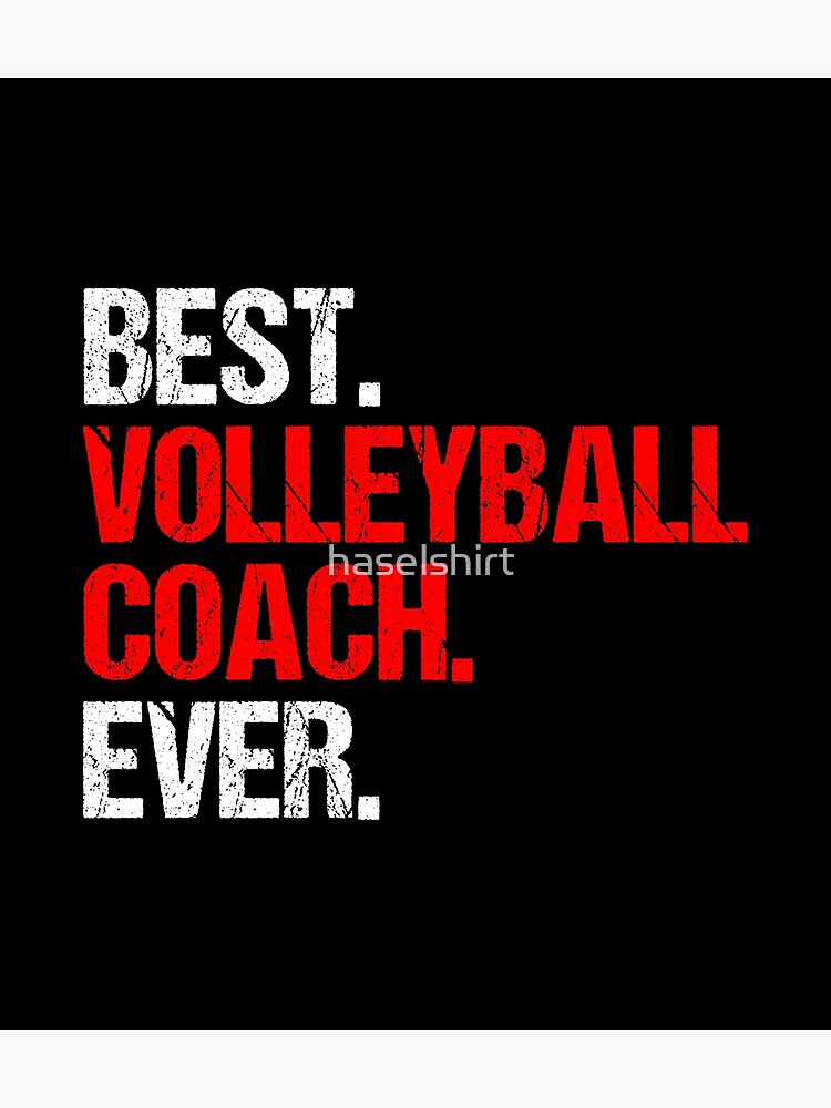 "Best Volleyball Coach Ever Sports Mentor Gift Idea" Poster by