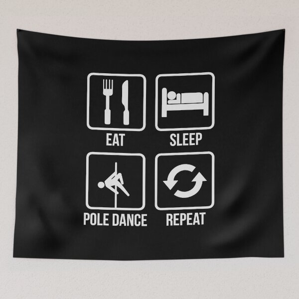 Item preview, Pole Dance Shirt Eat Sleep Pole Dance Repeat Gift Tee designed and sold by haselshirt.
