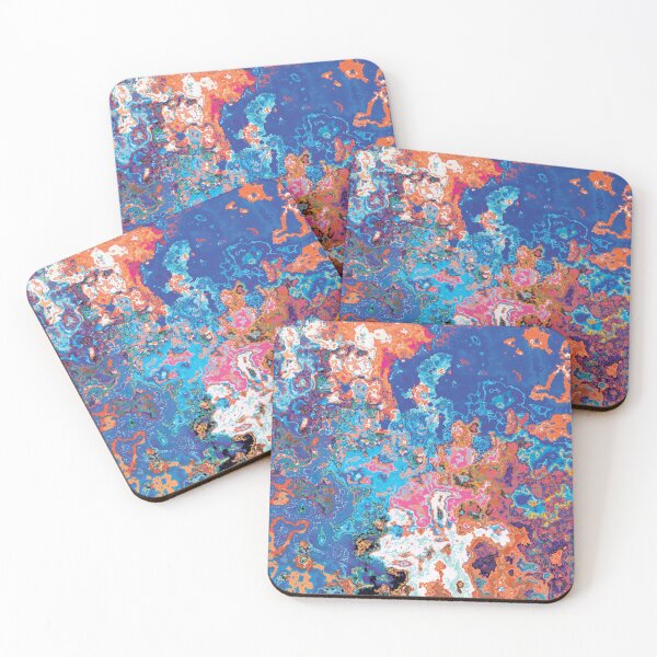 Item preview, colour spill orange and blue designed and sold by frauenbrauen.