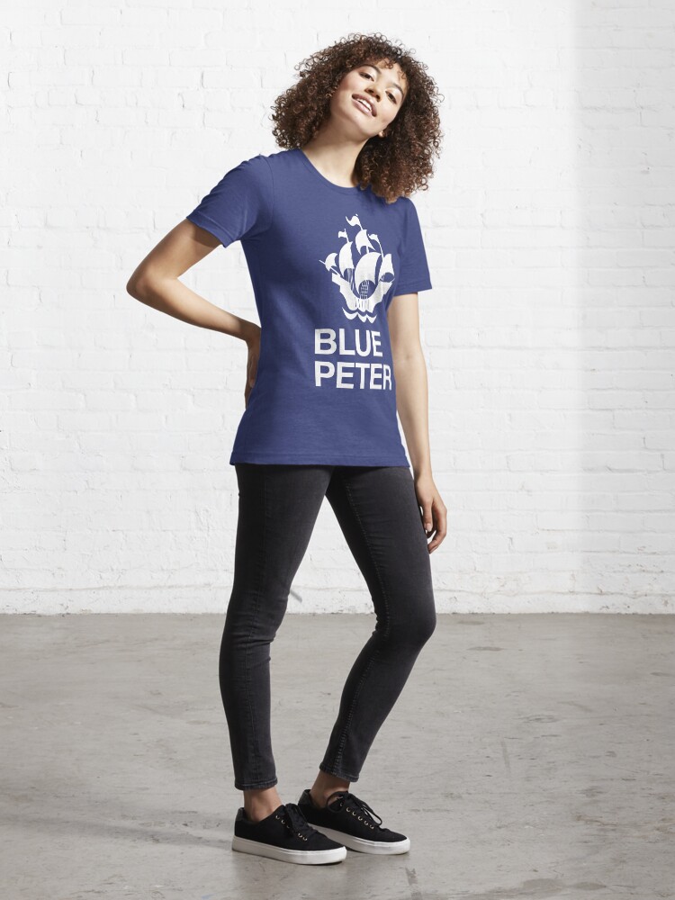 Alternate view of NDVH Blue Peter text 3 Essential T-Shirt