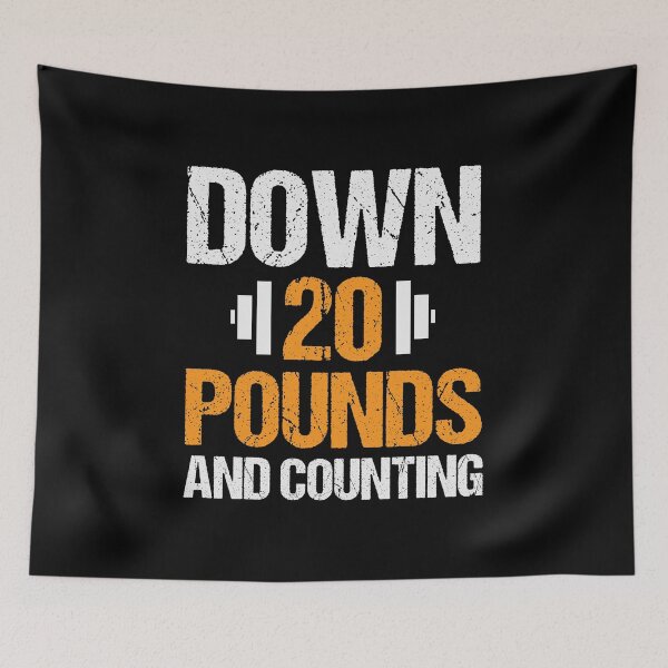 Item preview, Weight Loss Shirt  Down 20 Pounds And Counting Gift Tee designed and sold by haselshirt.