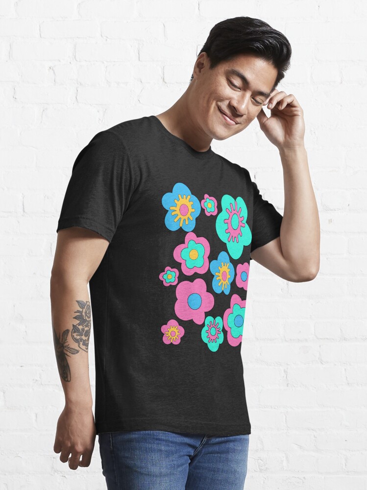 Groovy 60s Psychedelic Flower Essential T-Shirt for Sale by Makanahele