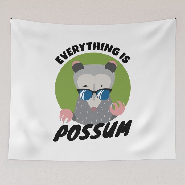 Item preview, Cute Awesome Opossum Pun designed and sold by Maria Garcia.