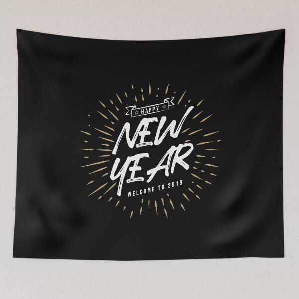 Item preview, Happy New Year Welcome 2019 New Year's Eve Gift designed and sold by haselshirt.