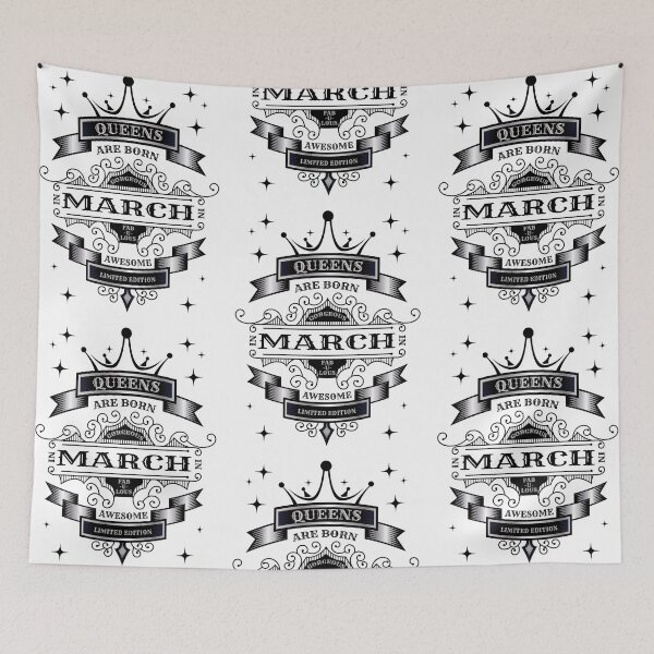 Item preview, Queens are born in March designed and sold by TwinPowerTammy.