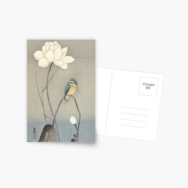 Item preview, Kingfisher with Lotus Flower, Ohara Koson designed and sold by Vintage Wall Art.