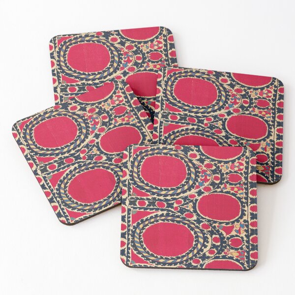 Item preview, Tashkent Uzbekistan Central Asian Suzani Embroidery Print designed and sold by Vicky Brago-Mitchell®.