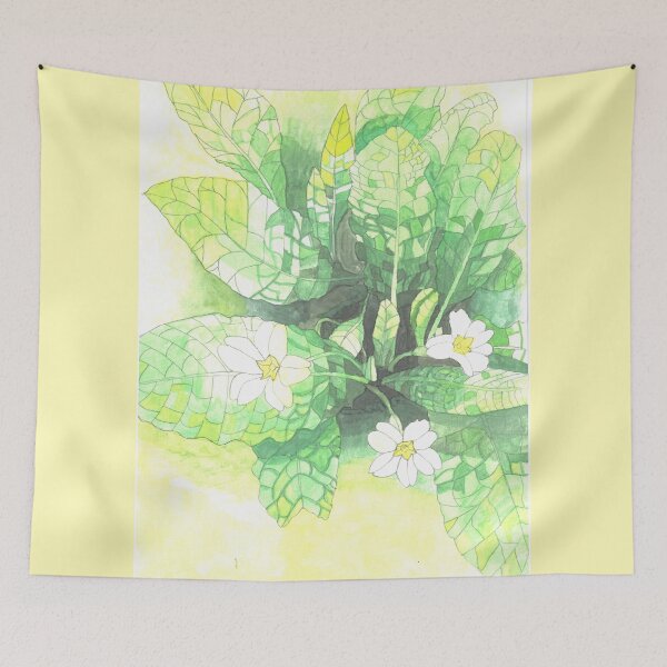 Item preview, Primrose flowers watercolor painting designed and sold by esvb.