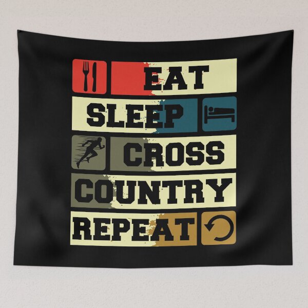 Item preview, Eat Sleep Cross Country Repeat designed and sold by MagicSD Designs.