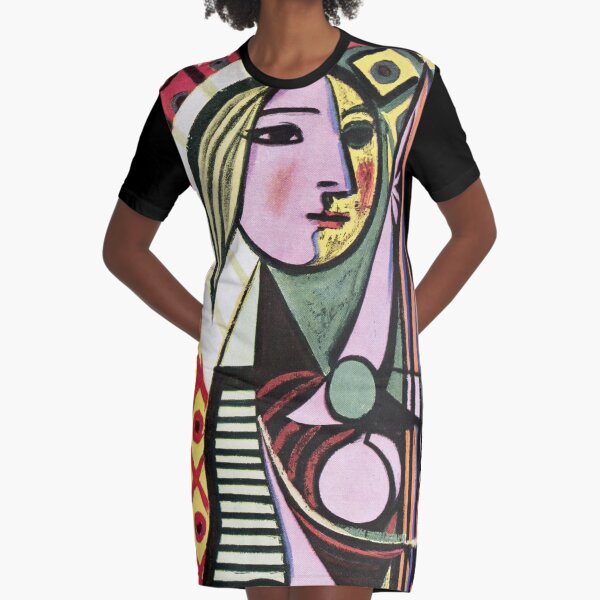 Pablo Picasso Girl before a Mirror 1932 Artwork Reproduction, Tshirts, Prints, Poster, Bags, Men, Women, Kids Graphic T-Shirt Dress