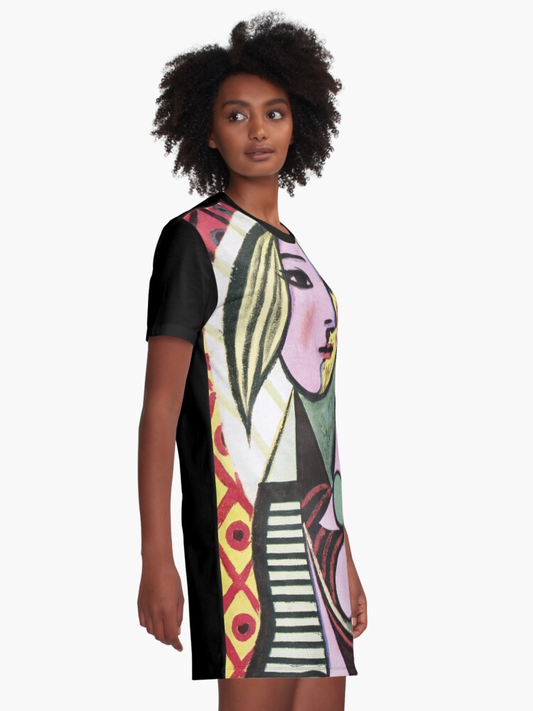 Alternate view of Pablo Picasso Girl before a Mirror 1932 Artwork Reproduction, Tshirts, Prints, Poster, Bags, Men, Women, Kids Graphic T-Shirt Dress