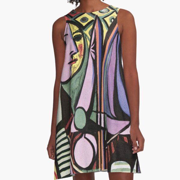 Pablo Picasso Girl before a Mirror 1932 Artwork Reproduction, Tshirts, Prints, Poster, Bags, Men, Women, Kids A-Line Dress