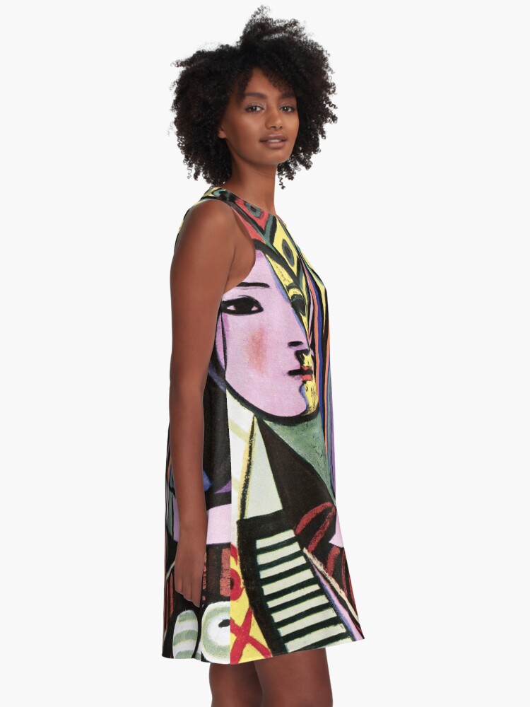 Alternate view of Pablo Picasso Girl before a Mirror 1932 Artwork Reproduction, Tshirts, Prints, Poster, Bags, Men, Women, Kids A-Line Dress