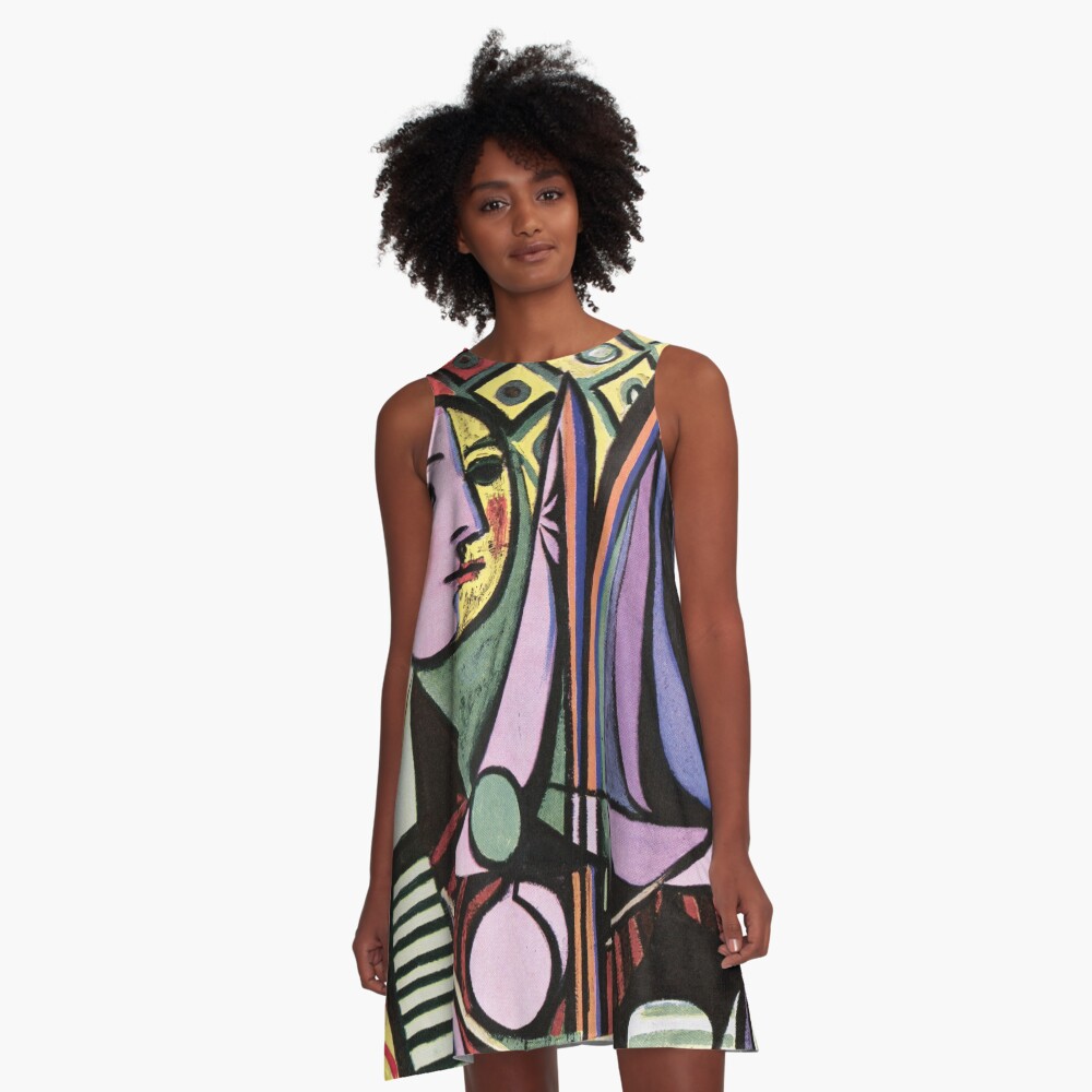 Pablo Picasso Girl before a Mirror 1932 Artwork Reproduction, Tshirts, Prints, Poster, Bags, Men, Women, Kids A-Line Dress