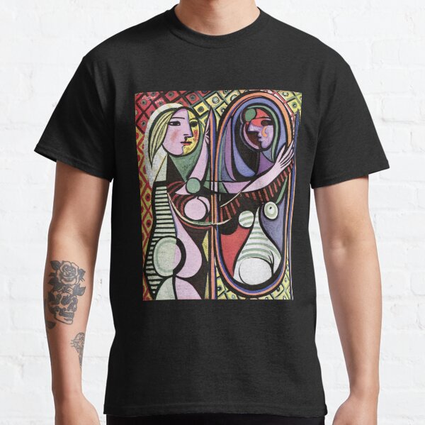 Pablo Picasso Girl before a Mirror 1932 Artwork Reproduction, Tshirts, Prints, Poster, Bags, Men, Women, Kids Classic T-Shirt