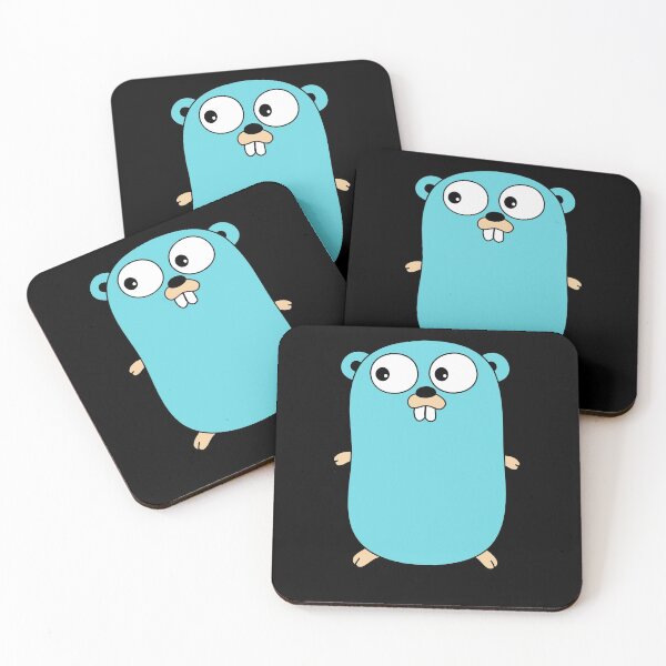 Item preview, The Go Gopher: Official Golang Logo (Black) designed and sold by hellkni9ht.