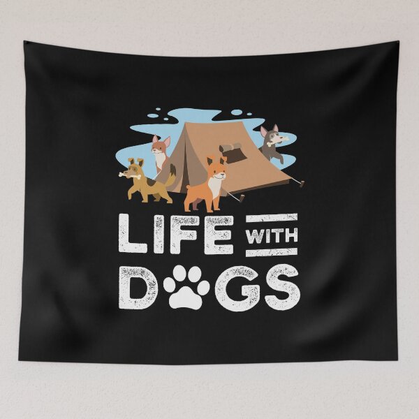 Item preview, Camping Camper Dog Life With Dogs Dog Lover Gift Idea designed and sold by haselshirt.