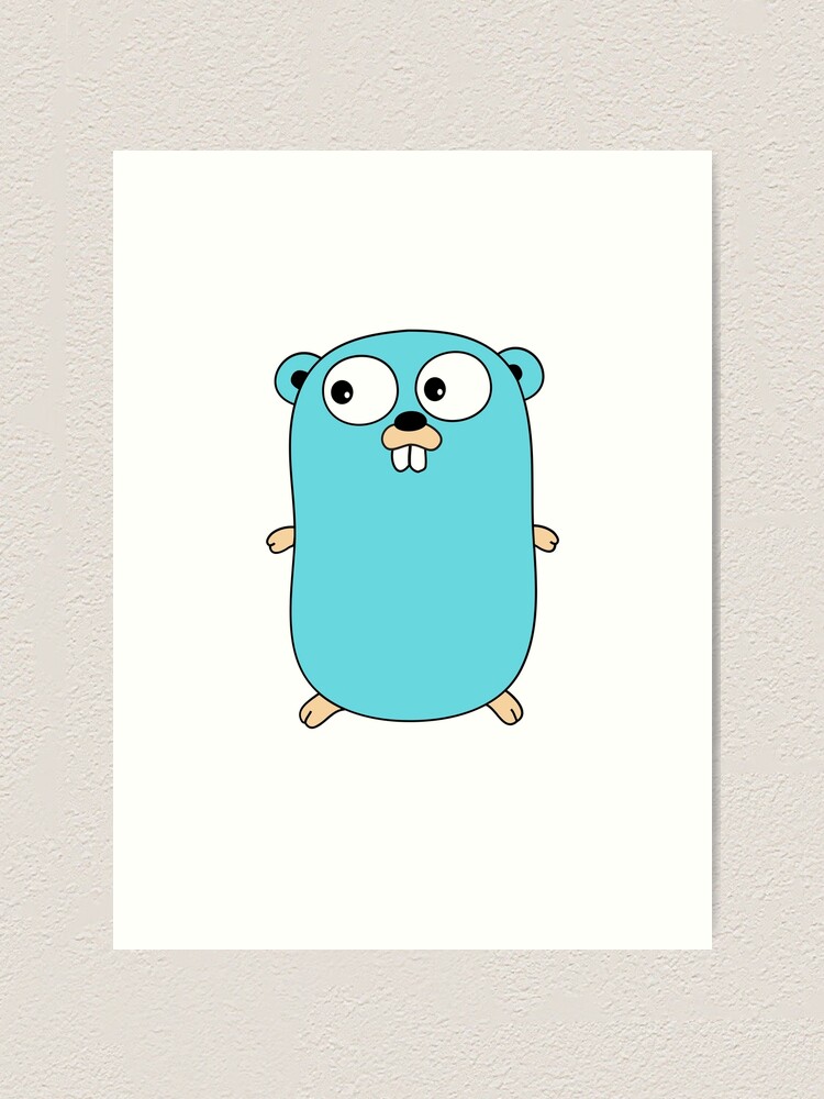 "The Go Gopher: Official Golang Logo" Art Print for Sale by hellkni9ht ...