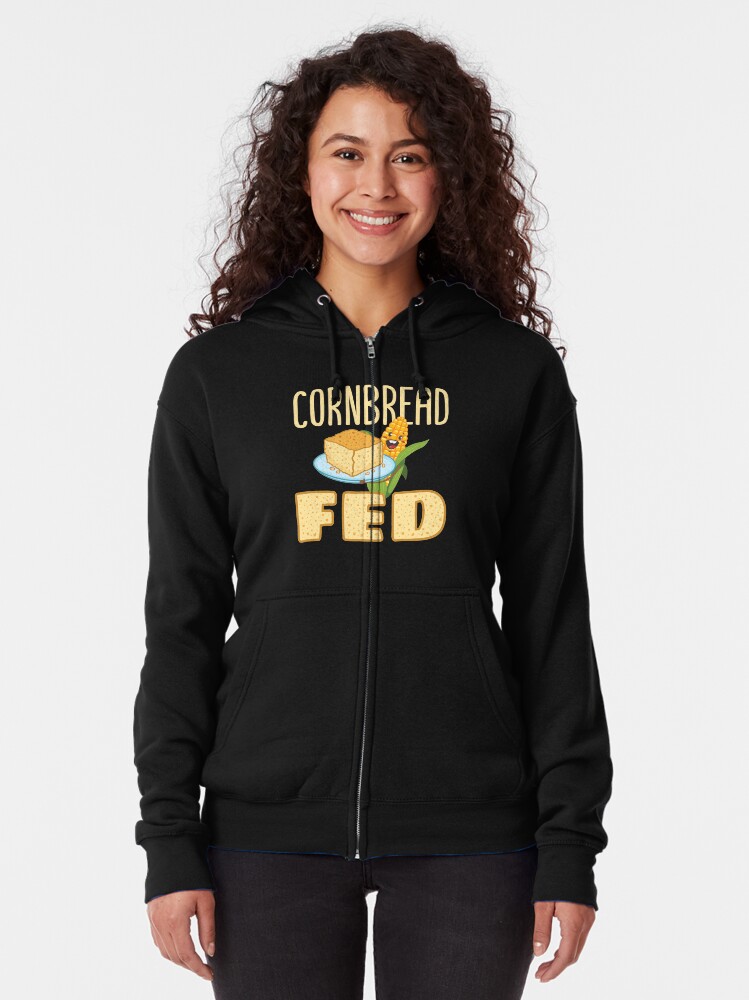 "Cornbread Fed" Zipped Hoodie by jaygo Redbubble