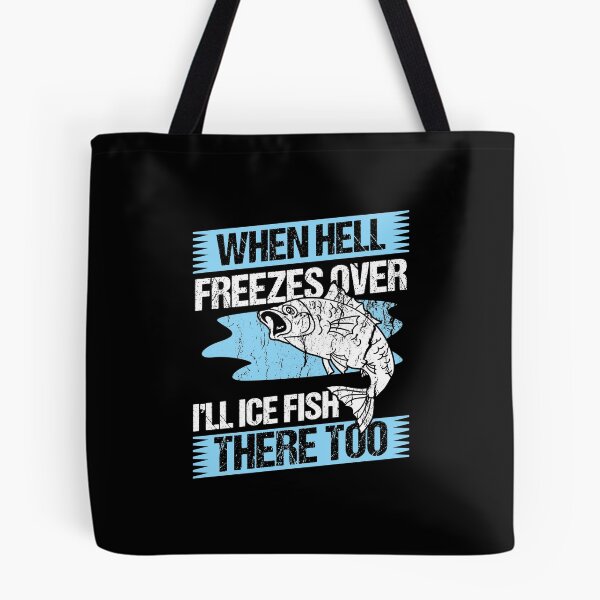 Item preview, Ice Fishing Winter Hell Ice Anglers Holiday Gift designed and sold by haselshirt.