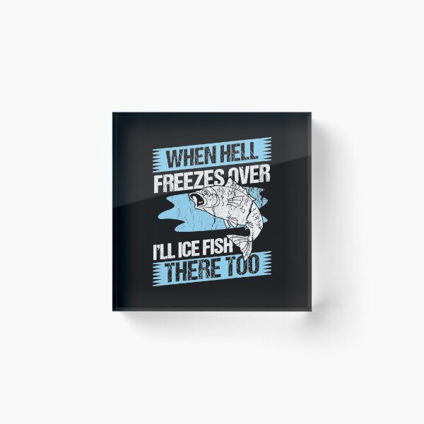 Item preview, Ice Fishing Winter Hell Ice Anglers Holiday Gift designed and sold by haselshirt.