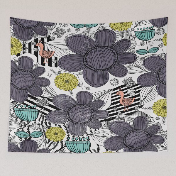 Item preview, Whimsical Folky Flower Design designed and sold by Grimdol Fair.