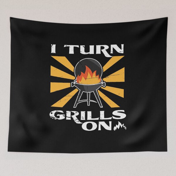 Artikelvorschau, Grill BBQ Turn On BBQ Lover entworfen und verkauft von haselshirt.