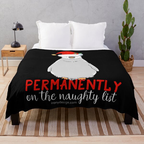 Item preview, Permanently On The Naughty List Christmas Penguin designed and sold by ironydesigns.