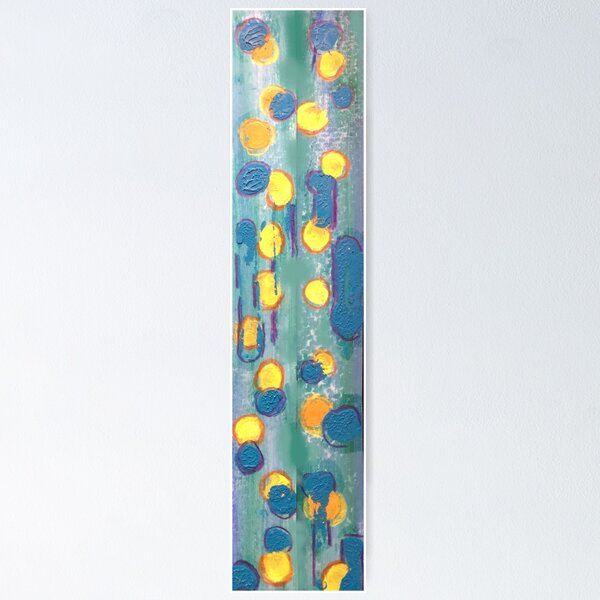 Item preview, Vertical Geometric Blue Green designed and sold by Julia Michelle Dawson.