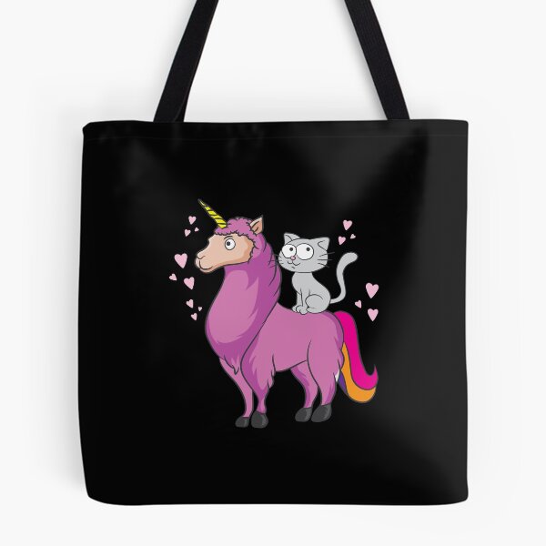 Item preview, Llama Lover Cat Riding Pink Llamacorn Birthday Gift Idea designed and sold by haselshirt.