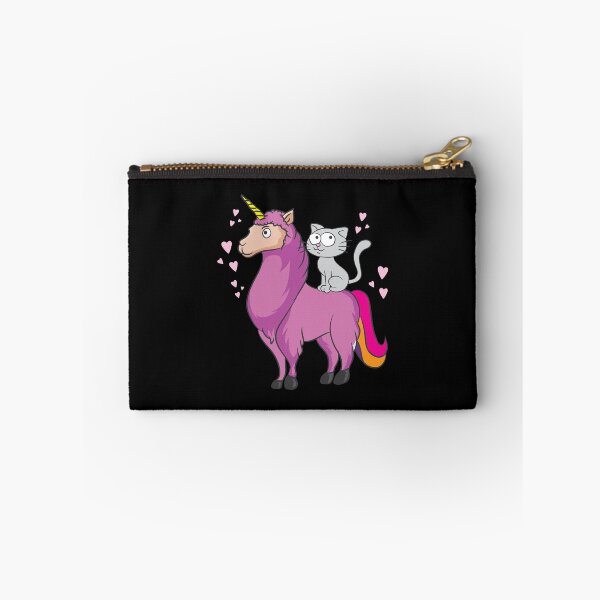 Item preview, Llama Lover Cat Riding Pink Llamacorn Birthday Gift Idea designed and sold by haselshirt.