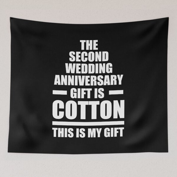 Item preview, Anniversary Second Wedding Anniversary Gift is Cotton designed and sold by haselshirt.