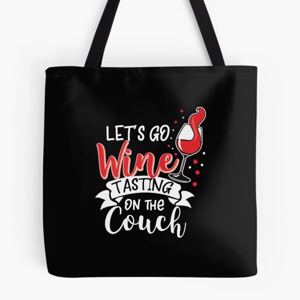 Item preview,  Wine Lover Lets go Wine tasting on the Couch Gift Idea designed and sold by haselshirt.