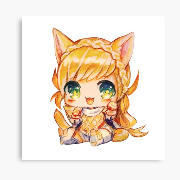 Chibi Neko Wall Art Redbubble - neko chara roblox