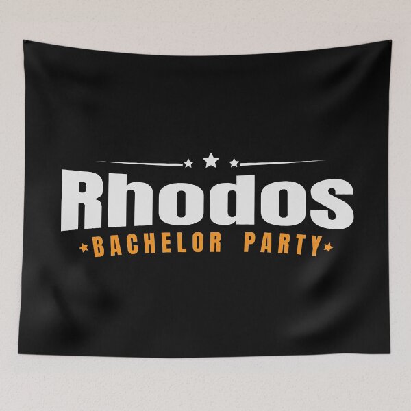 Item preview, Bachelor Party Shirt Rhodos Pre Wedding Celebration Tee designed and sold by haselshirt.