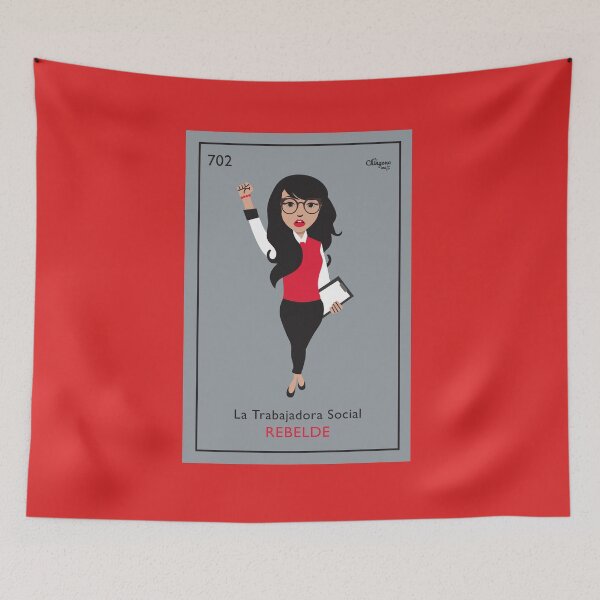 Item preview, La Trabajadora Social Rebelde Black Hair designed and sold by Viridiana Osio.
