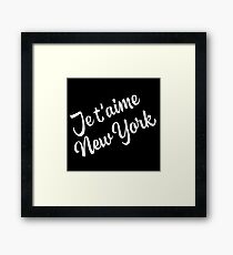 New York Themed Gifts - Je Taime New York - NYC Gift Bag Present Framed Print