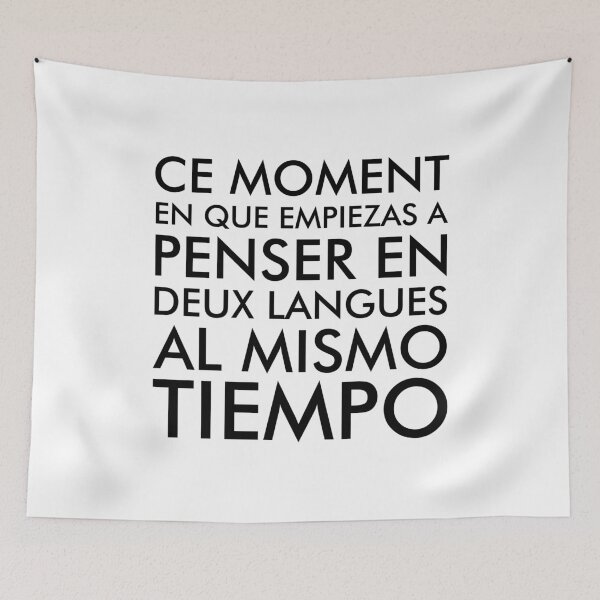 Item preview, Thinking in French and Spanish designed and sold by ironydesigns.