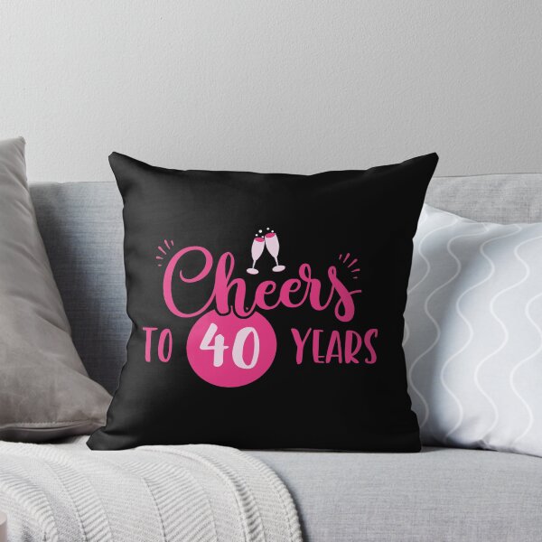 Item preview, 40th Birthday Cheers Chic Pink Gift Idea designed and sold by haselshirt.