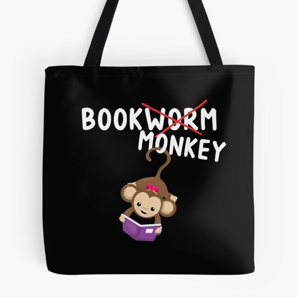 Item preview, xCute Monkey Reading Books Bookworm Designs designed and sold by SpiritWestDesig.