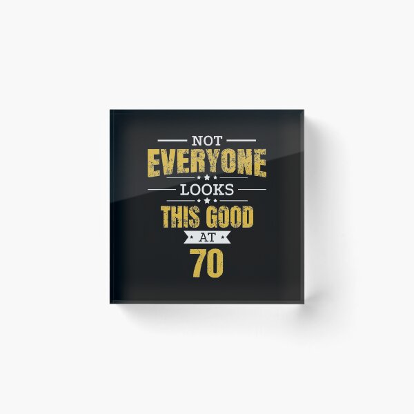 Item preview, 70th Birthday Gift Retro Seventy 70 Years Looks This Good Yellow designed and sold by haselshirt.