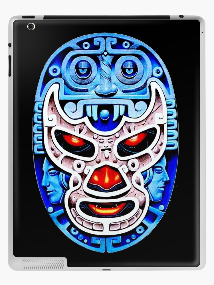 Feel Ink Mexican Lucha Libre Wrestling Demon Blue Demonio Azul Mexicano Ipad Case Skin By Feel Ink Redbubble