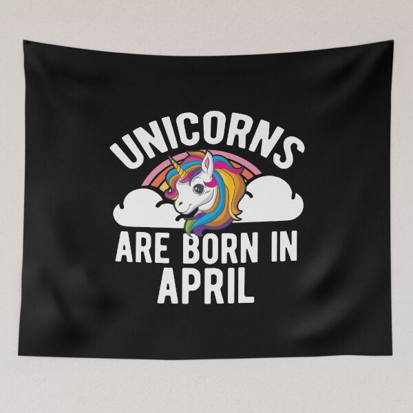 Item preview, Unicorns Are Born In April Shirt Birthday Month Gift Tee designed and sold by haselshirt.