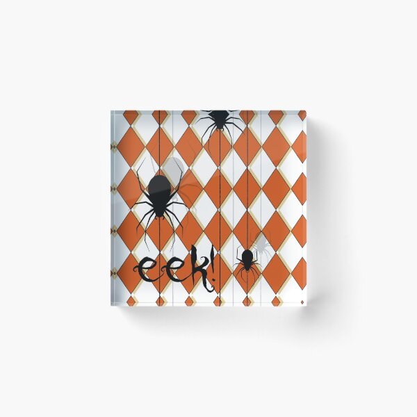 Item preview, Halloween Spiders EEK! Classic Harlequin  designed and sold by terry hess.