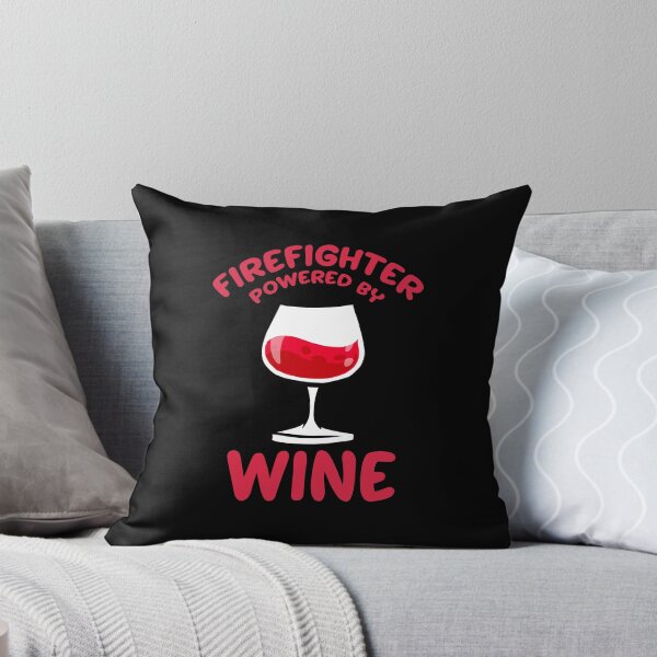 Item preview, Firefighter Powered By Wine Proud Firemen Gift  designed and sold by haselshirt.